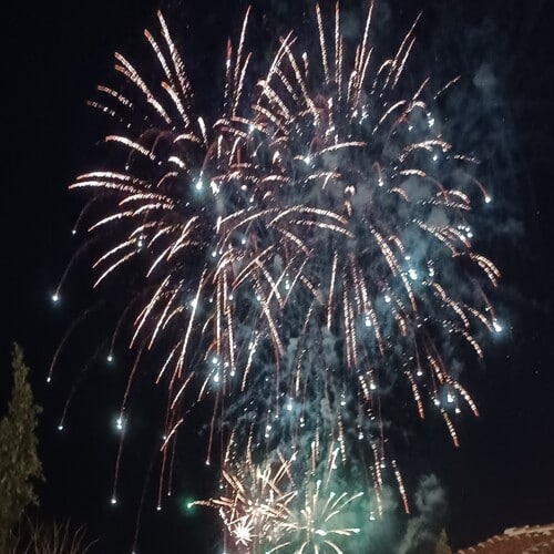 castillo de fuegos artificiales