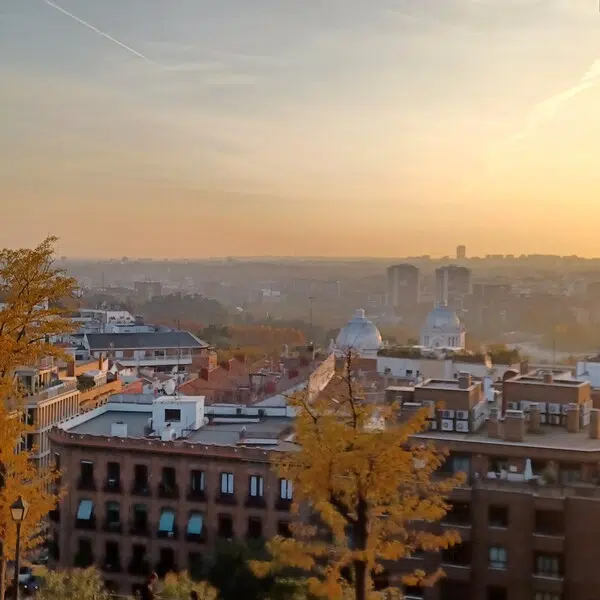 Vistas de Madrid desde el Templo de Debod