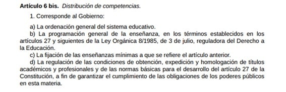 Legislación educativa Oposiciones de Secundaria
