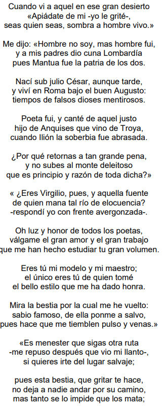 La Divina Comedia de Dante