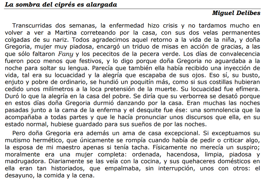 novela existencial en Delibes.
